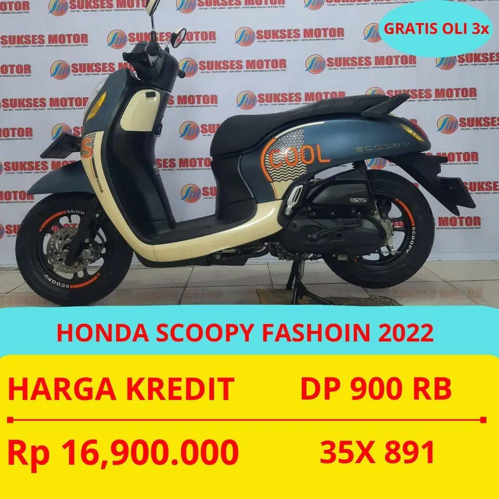 HONDA SCOOPY FASHION 2022 DP MURAH 900 RIBU GUYS