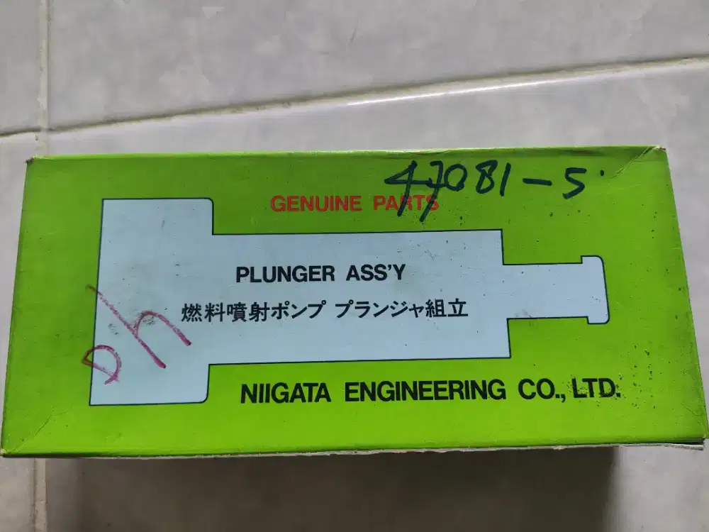 Plunger ass'y mesin diesel niigata