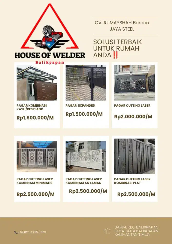 Pagar rumah terbaru