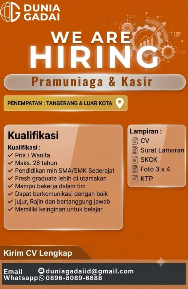 LOWONGAN KERJA TANGERANG