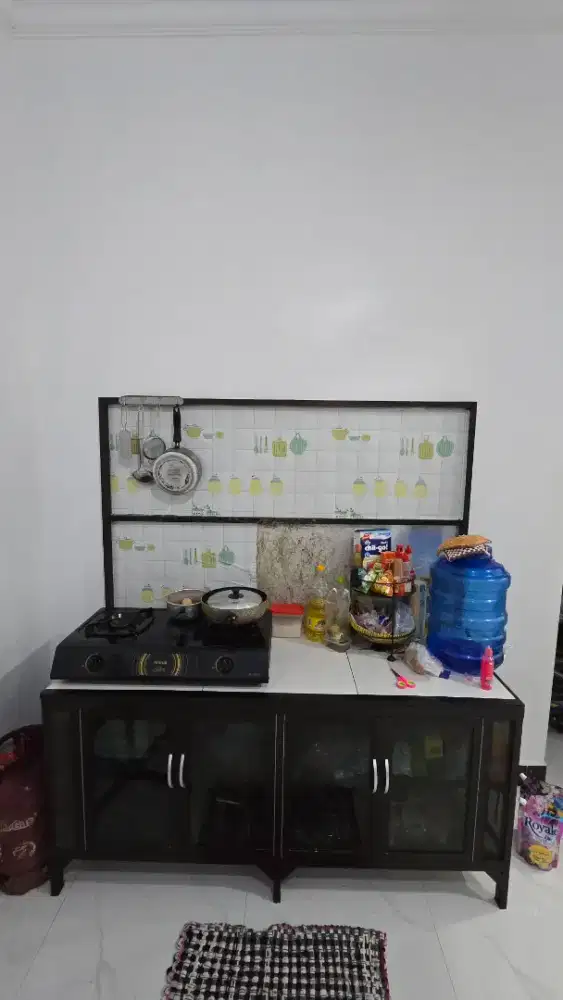 Meja kompor dan meja wastafel