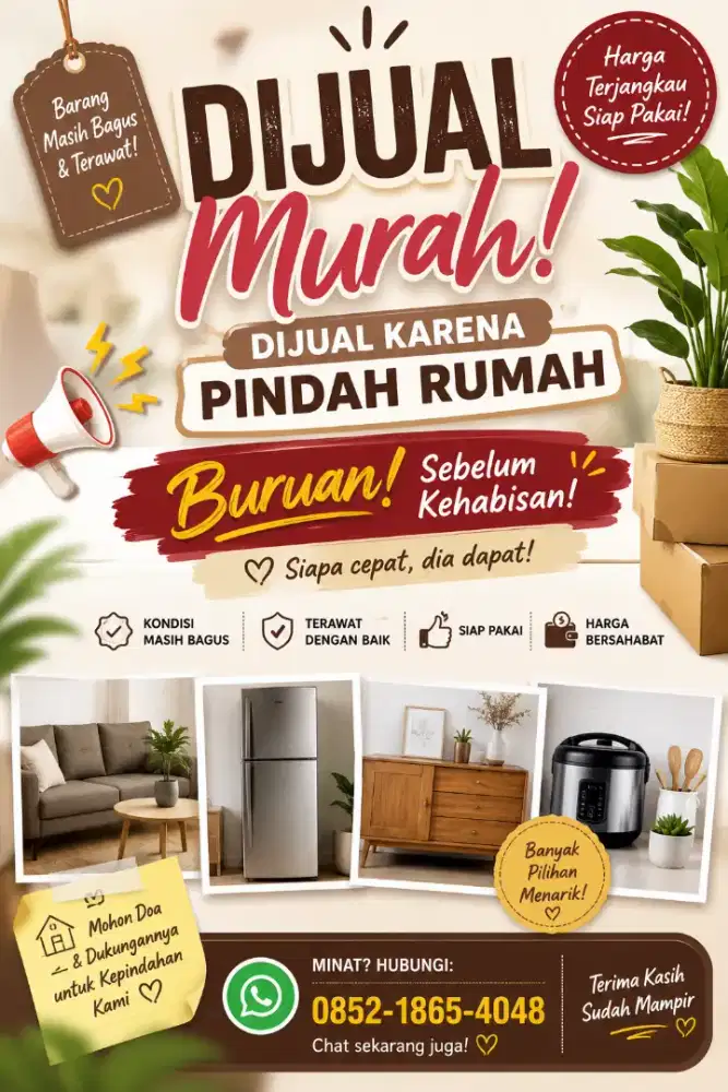 Jual perabot Pindah Rumah