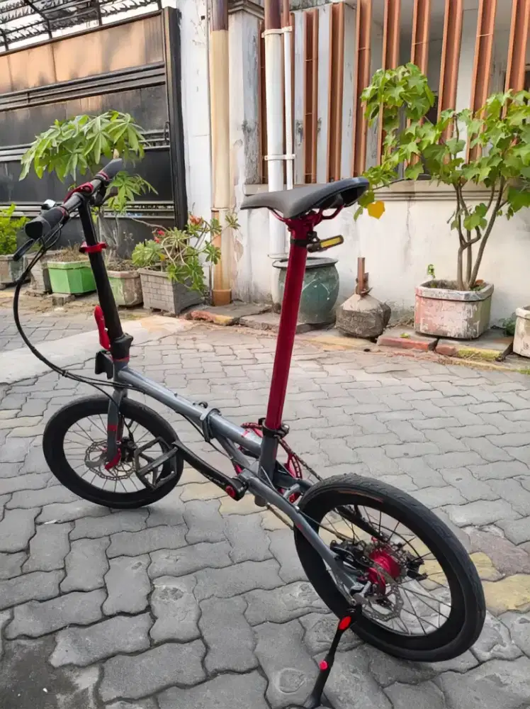 sepeda lipat avand re arm x chromoly 10 speed