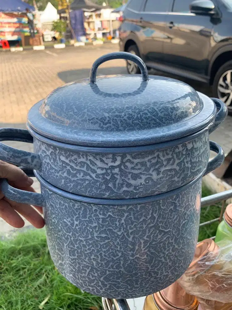 Panci Steamer Burik/Enamel