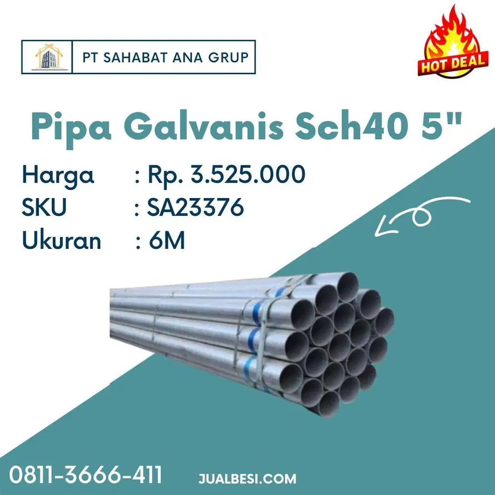 Pipa Galvanis Sch40 5