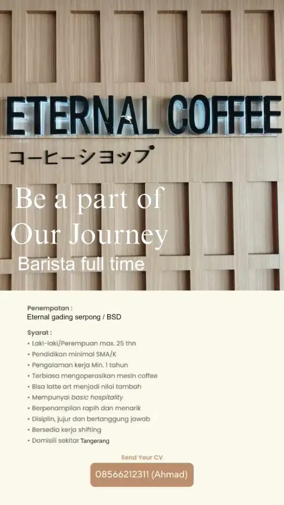 Barista Fulltime