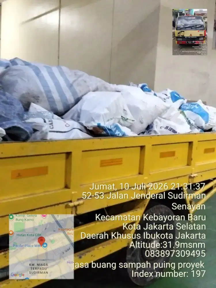 Jasa buang puing dan buang sampah
