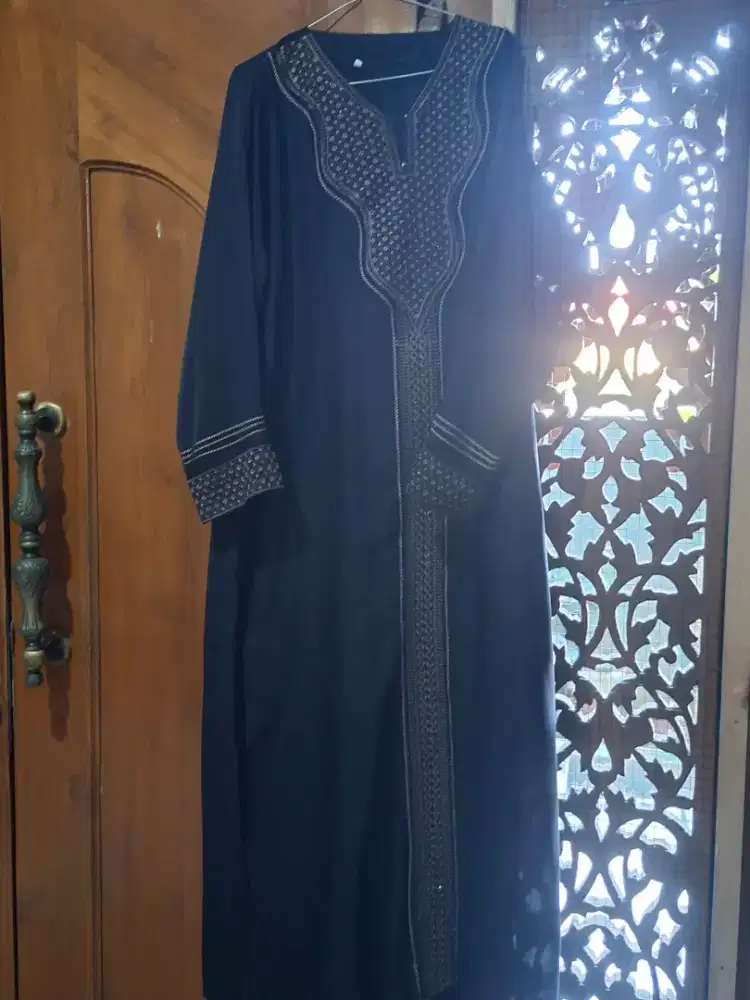 Baju gamis arab uk L ( badan org luar ) warna hitam