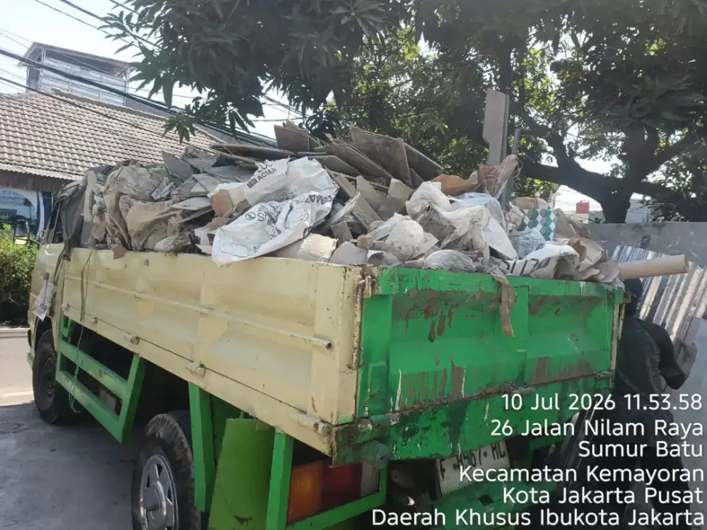 Jasa buang puing dan sampah