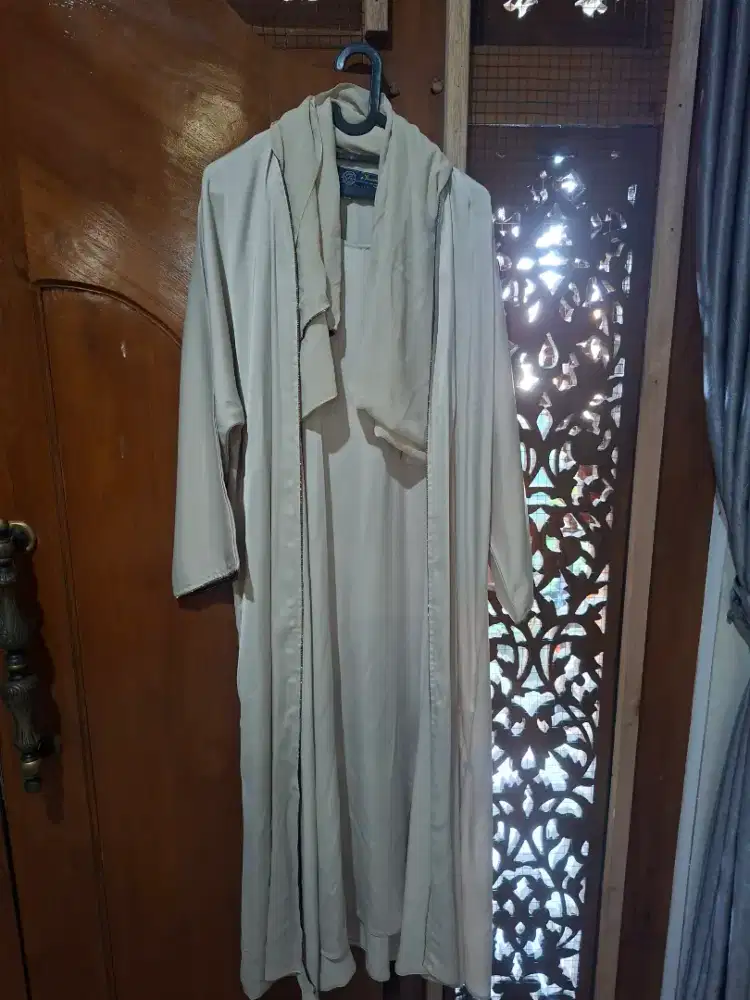Baju abaya  dubai warna.cream.uk L ,model kimono