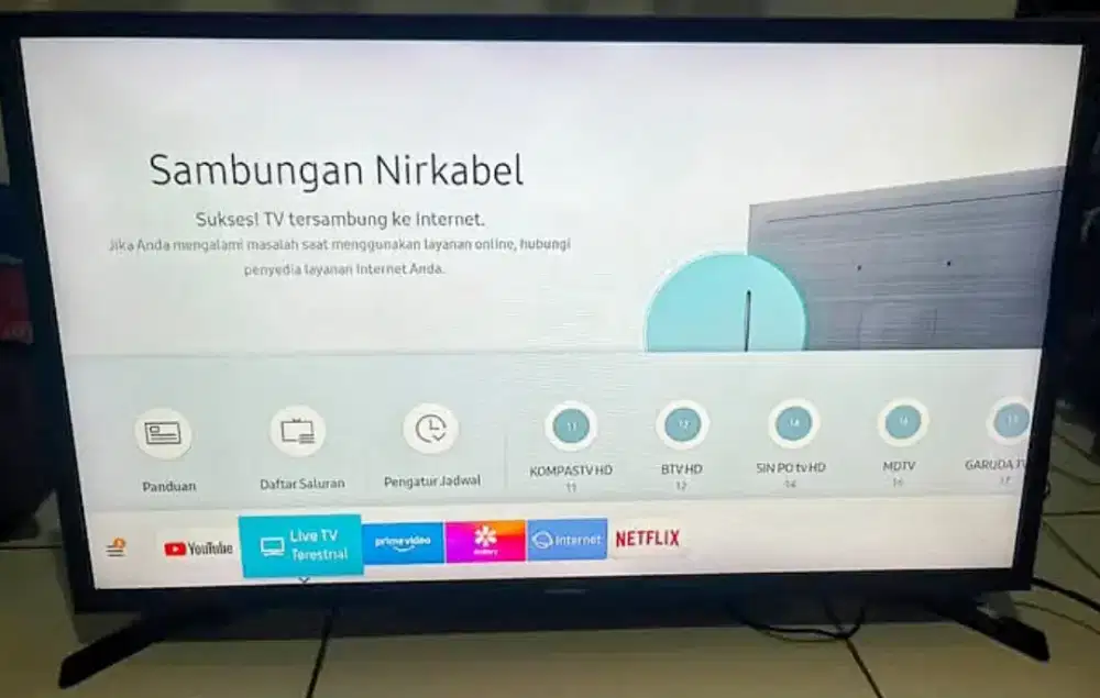 TV LED 32 INC SAMASUNG SMART ANDROID BAGUS&NORMAL#SMB SUMARECON BEKASI