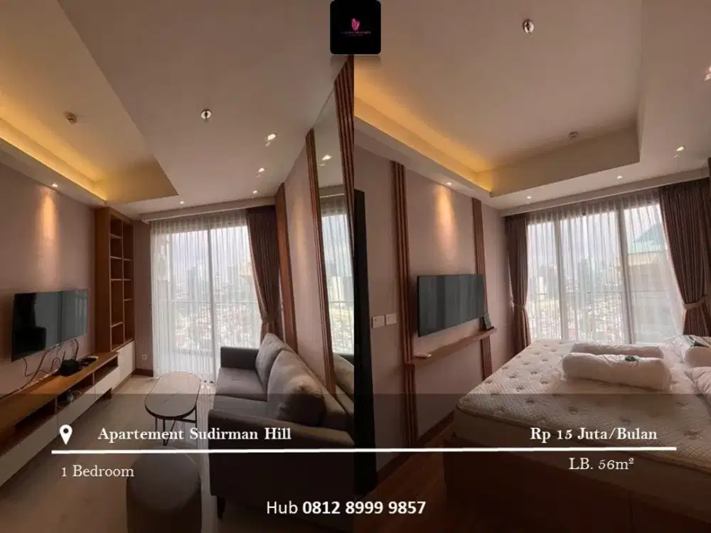 Disewakan Apartement Sudirman Hill Mid Floor 1BR Full Furnished