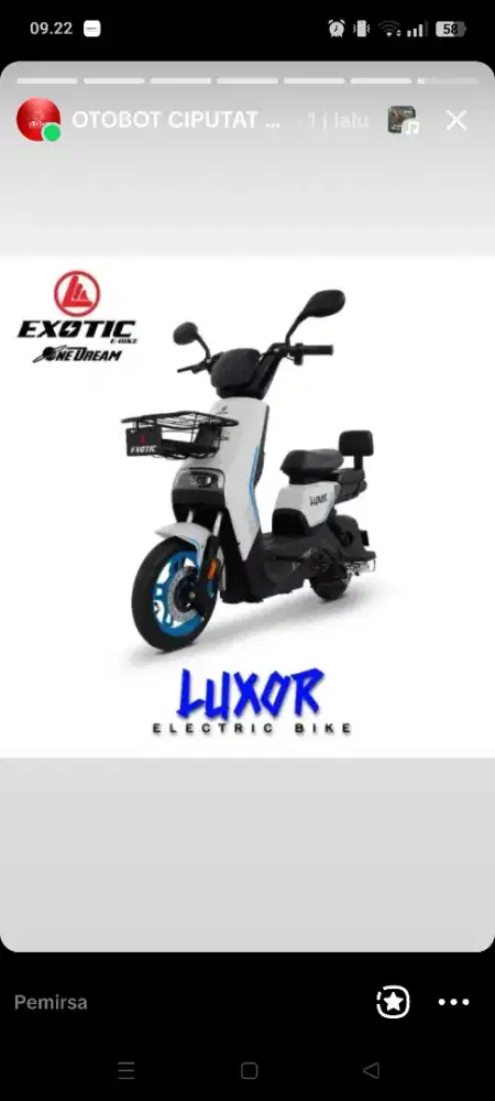Jual sepeda listrik luxor
