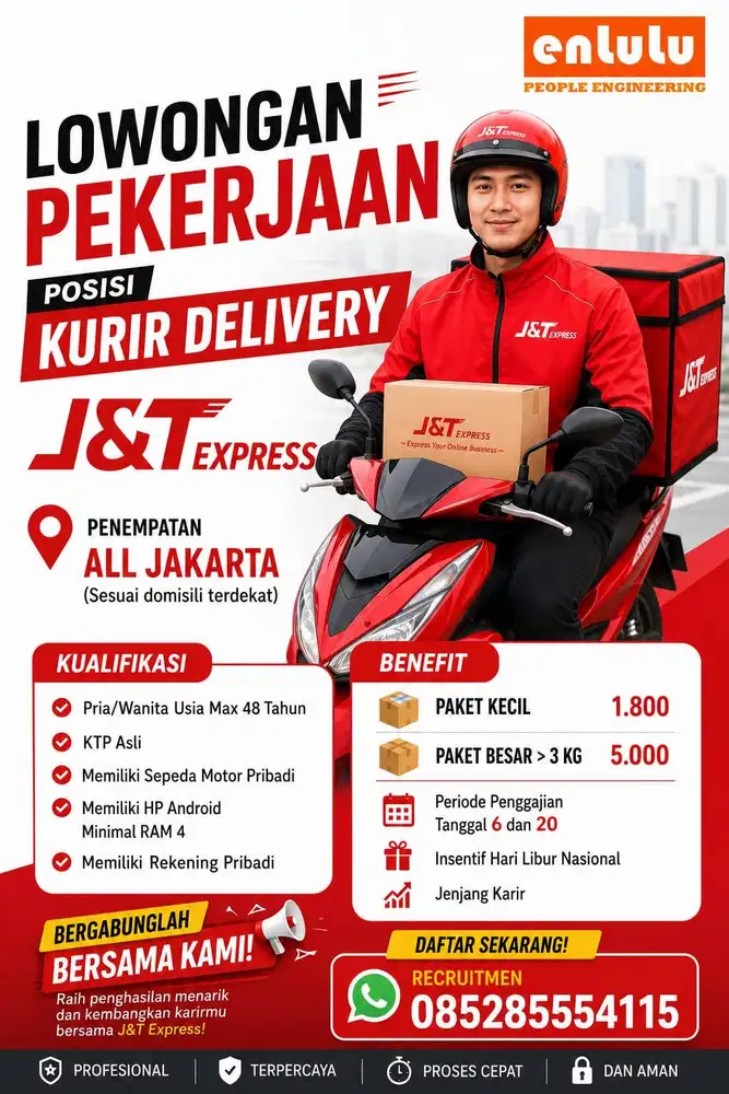 Lowongan Kurir Delivery J&T Express