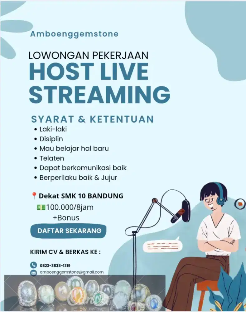 lowongan kerja host live