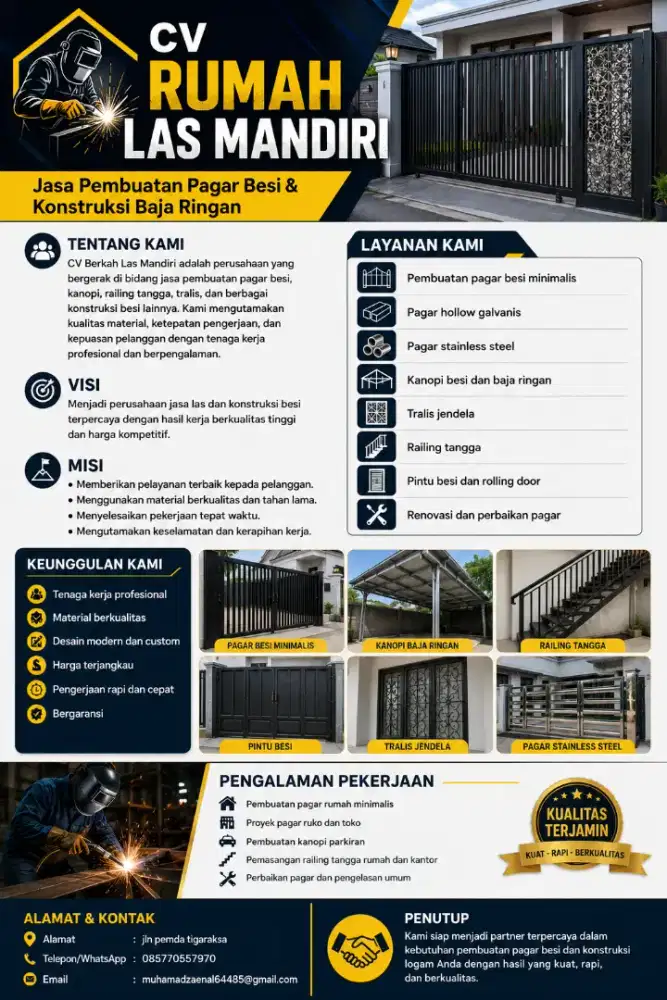 Bangkel las pembuatan dan perbaikan