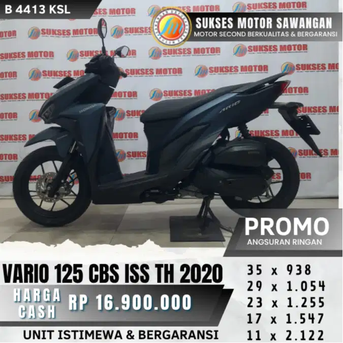 MULUS HONDA VARIO 125 CBS ISS TH 2020 BISA CASH KREDIT UNIT BERGARANSI