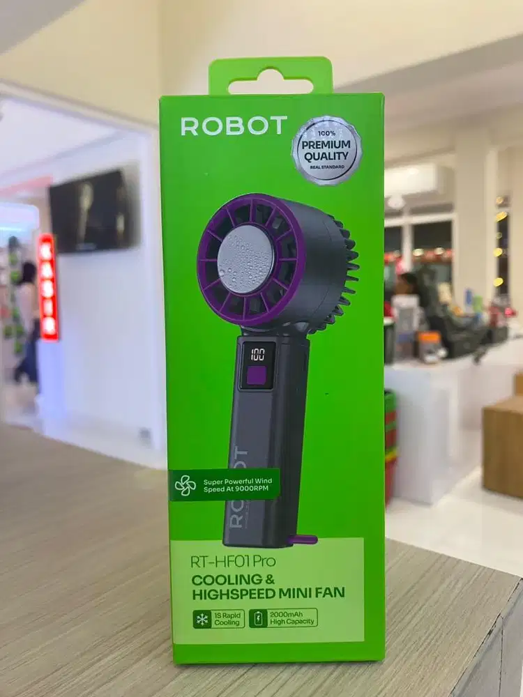 Kipas Robot Hanheld Mini Fan RT-HF01 Pro Dark Grey