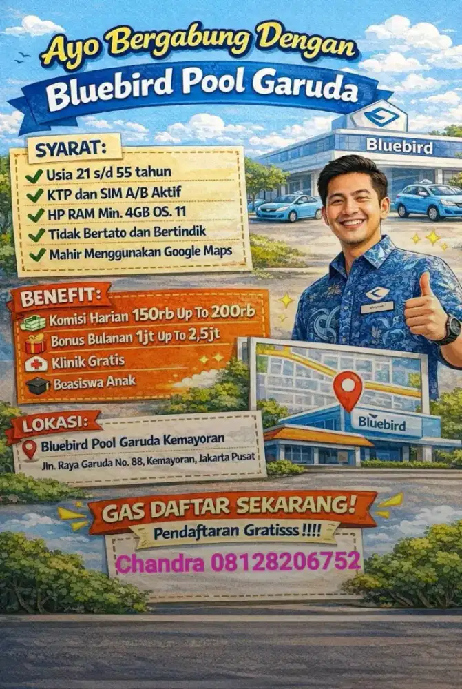 Dibutuhkan driver blue bird
