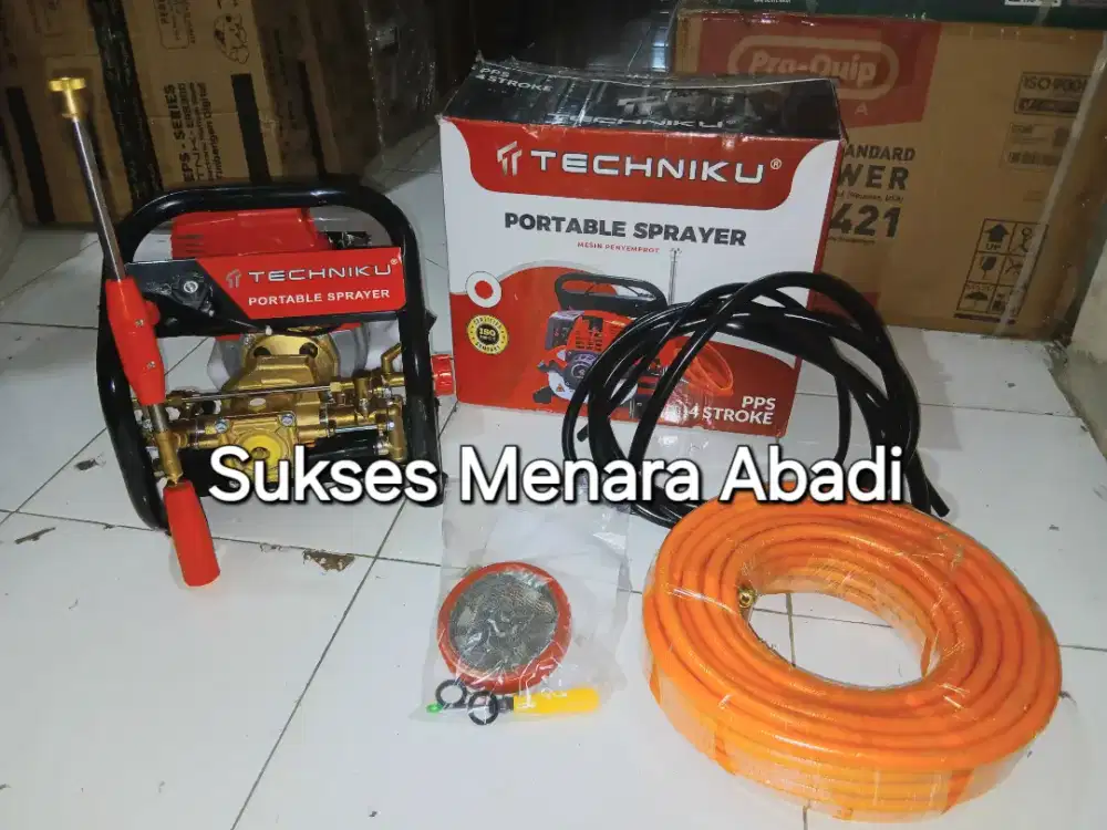 TECHNIKU Portable Sprayer Mesin Semprot Bensin 4 Tak Pompa Sprayer