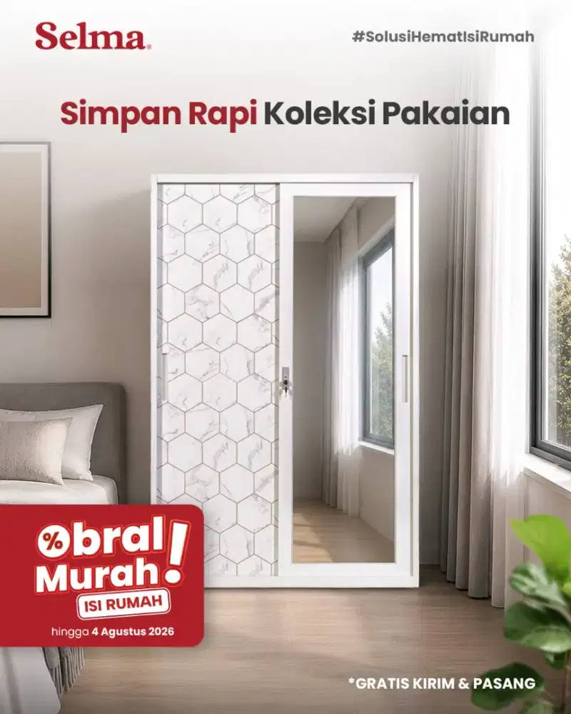 Lemari Pakaian Besi Selma by Informa