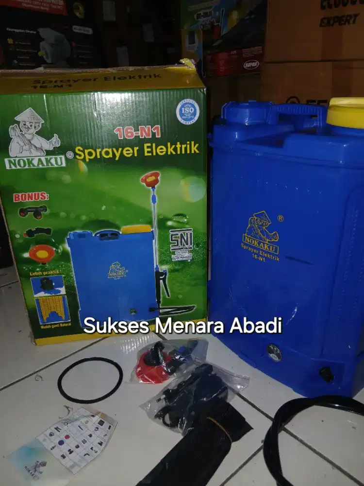 Sprayer Elektrik Nokaku 16L Pompa Hama Elektrik Semprot Pertanian