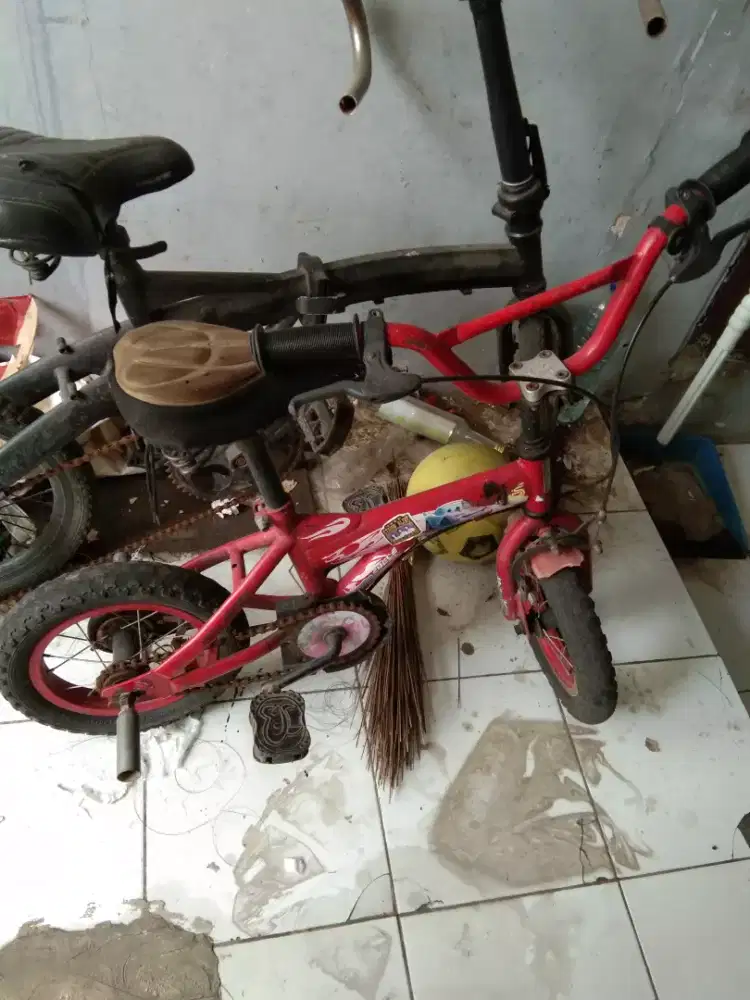 sepeda anak kondisi apa ada nya