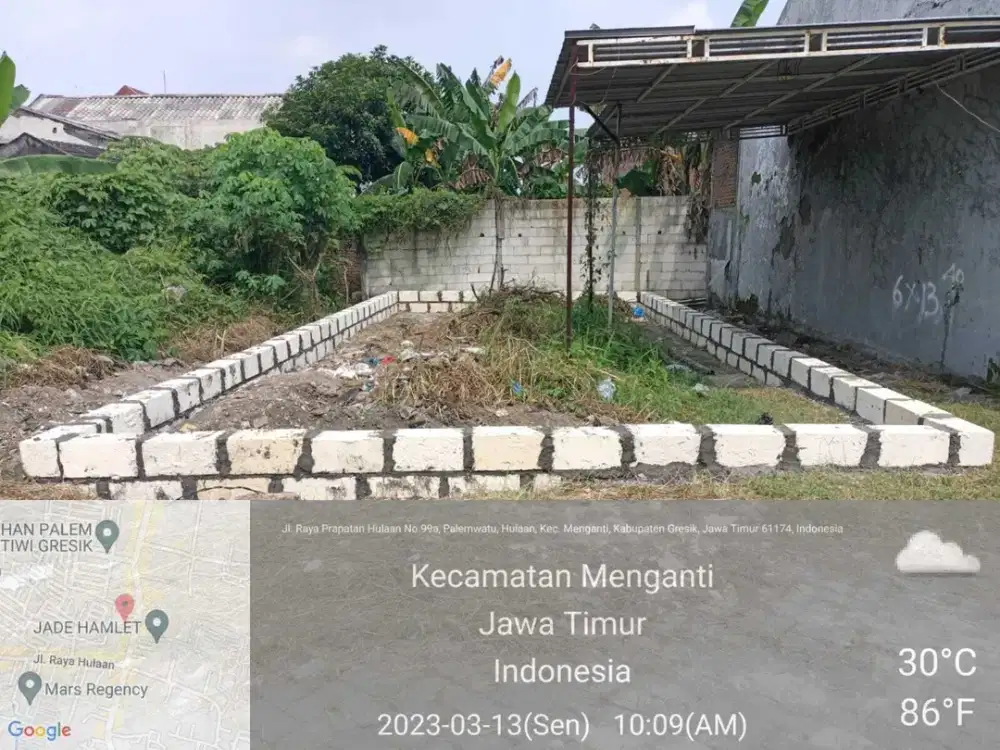 DIJUAL KAVLING TANAH STRATEGIS DI HULAAN – MENGANTI, GRESIK