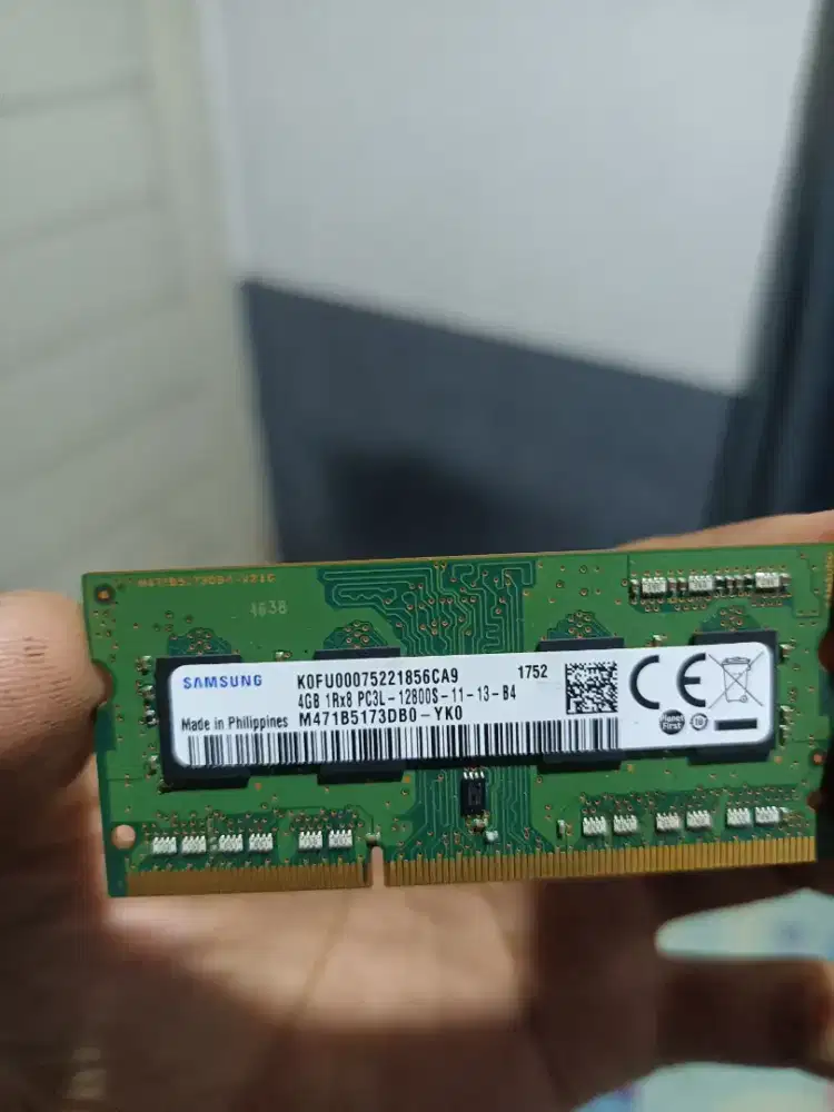 Ram laptop ddr3L 4gb Samsung normal