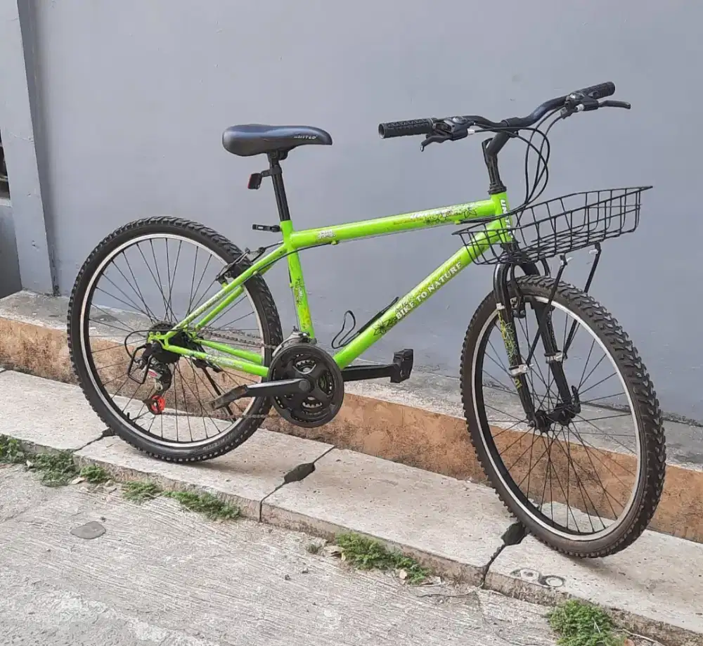 Jual Sepeda MTB UNITED Jadul ukuran 26 speed 6 + 3
