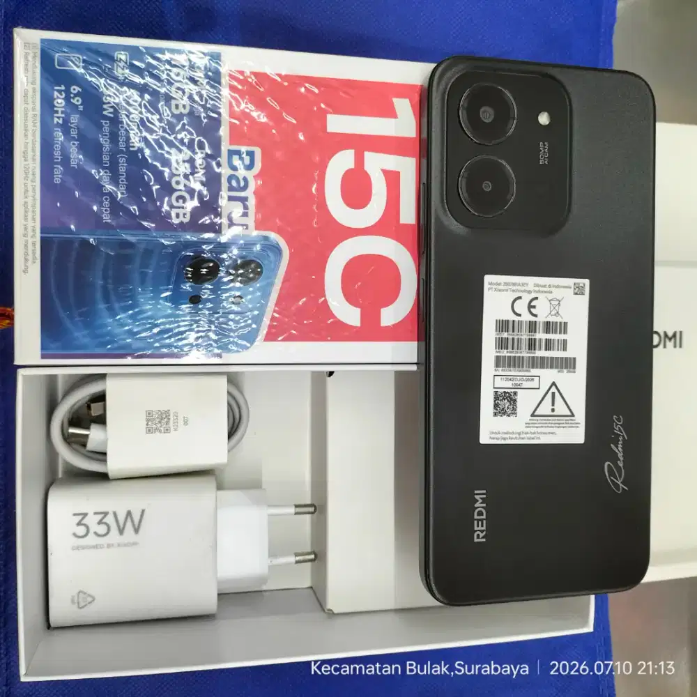 Redmi 15C 8/256gb like new original garansi panjang