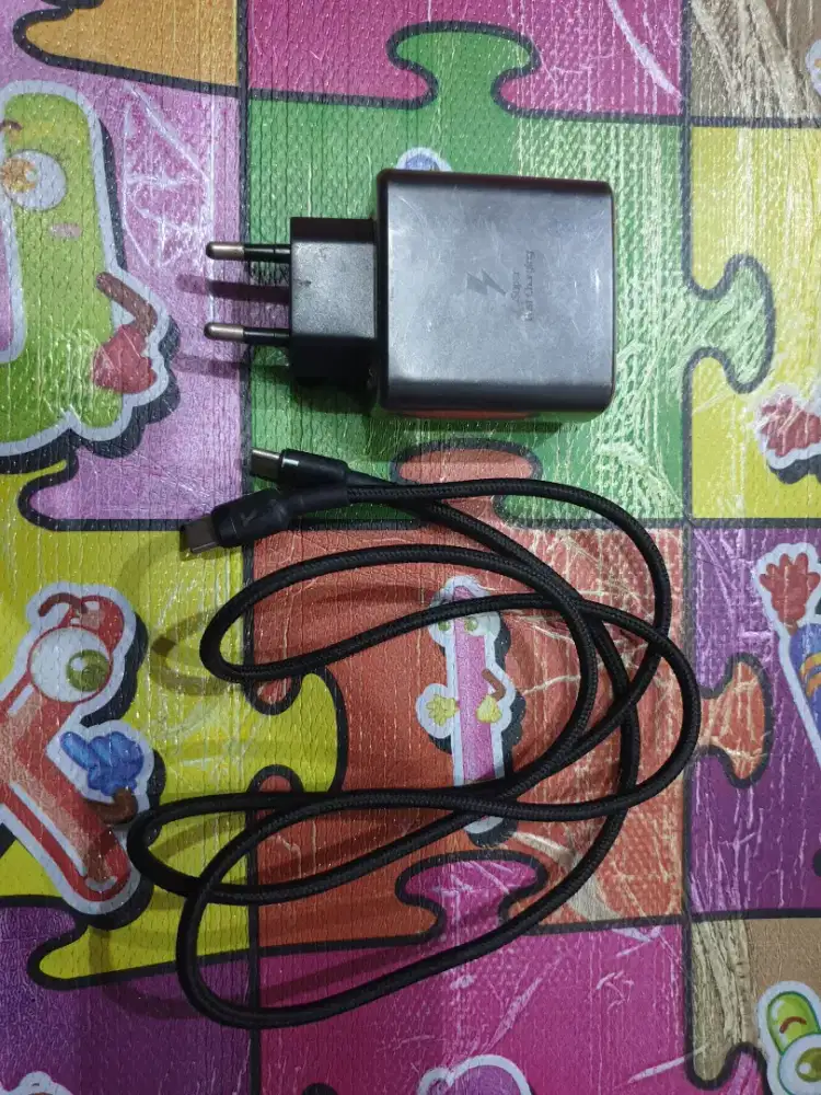 Adapter samsung 45 watt + kabel data baseus