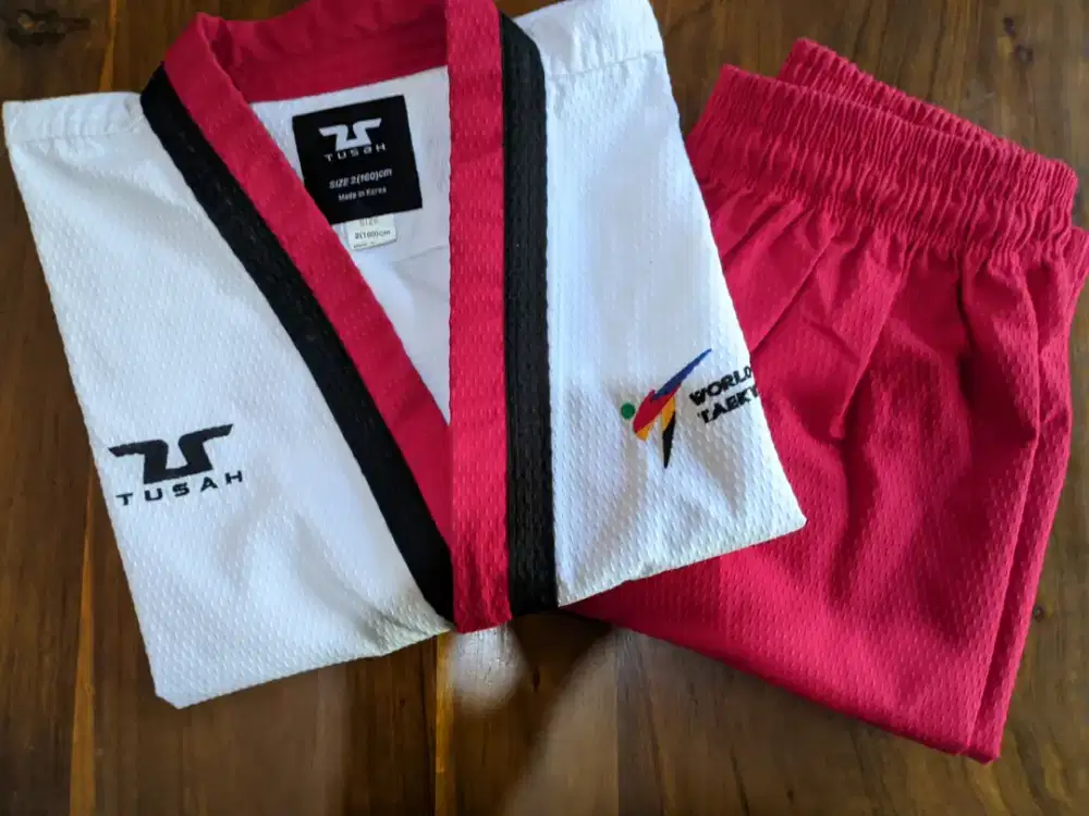 Dobok Taekwondo Tusah Poomsae Female 160 - Bekas Premium Jarang Pakai