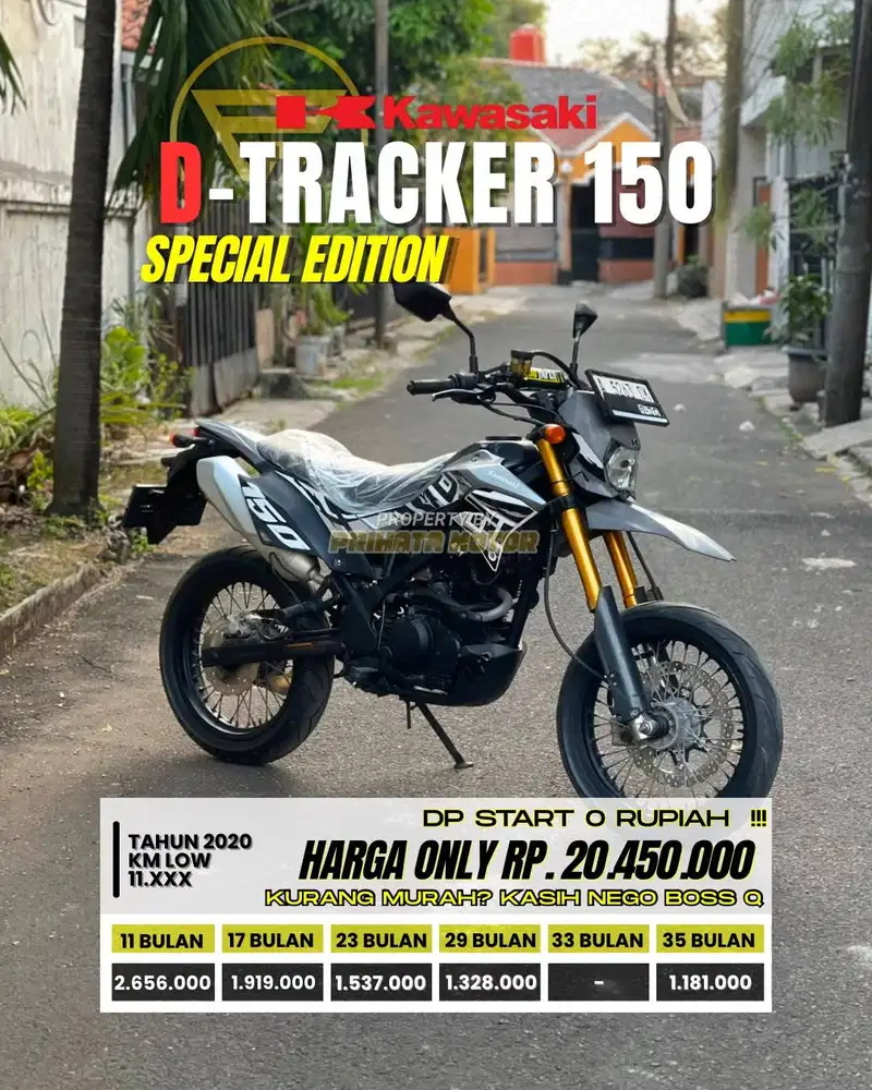 CREDIT DP MULAI 0 RUPIAH !!! KAWASAKI D-TRACKER 150 2020