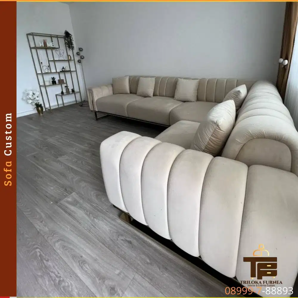 Sofa Custom Premium Super Nyaman, Bebas Request Ukuran & Warna