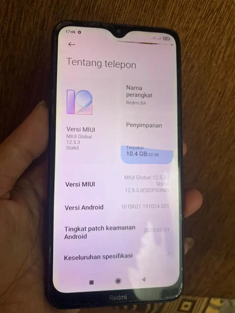 Redmi 8a ram 2/32 minus