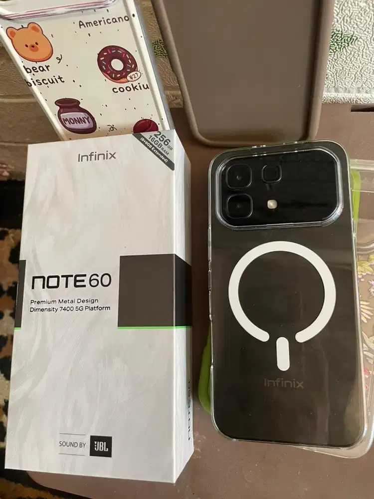 For sale Infinix note 60 Black RAM 8+8/256 GB Full set 100% Like new