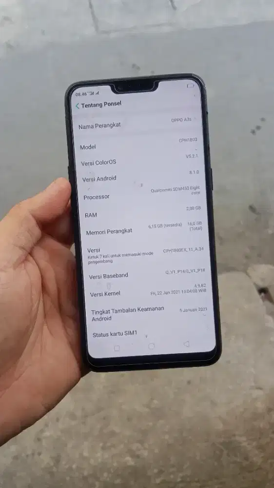 oppo a3s 2/16gb original - batangan - Normal