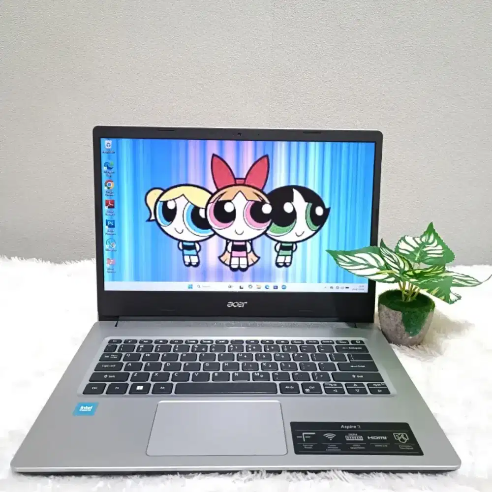 ACER ASPIRE 3 A314 INTEL QUARD CORE N5100 RAM 8GB SSD 512GB LAYAR 14.0