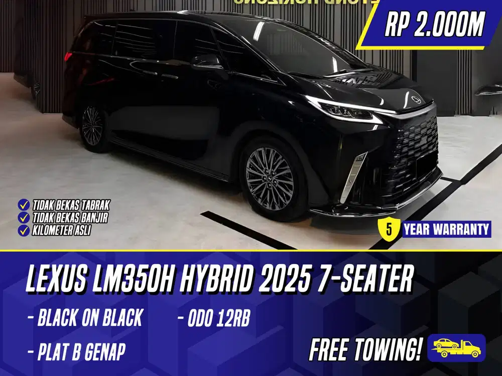 Lexus LM350h Hybrid 2025 7 Seater Black Hitam LM350 h LM 350h 350