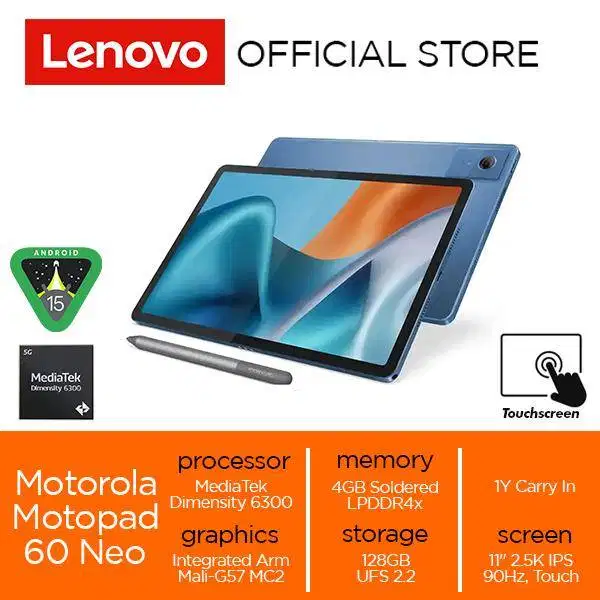Lenovo Motopad 60 Neo MediaTek Dimensity 6300 4GB / 8GB 128GB / 256GB