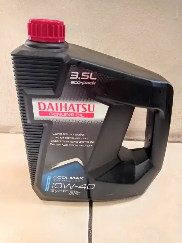 Oli mesin untuk mobil oli daihatsu 10w-40 3,5 liter