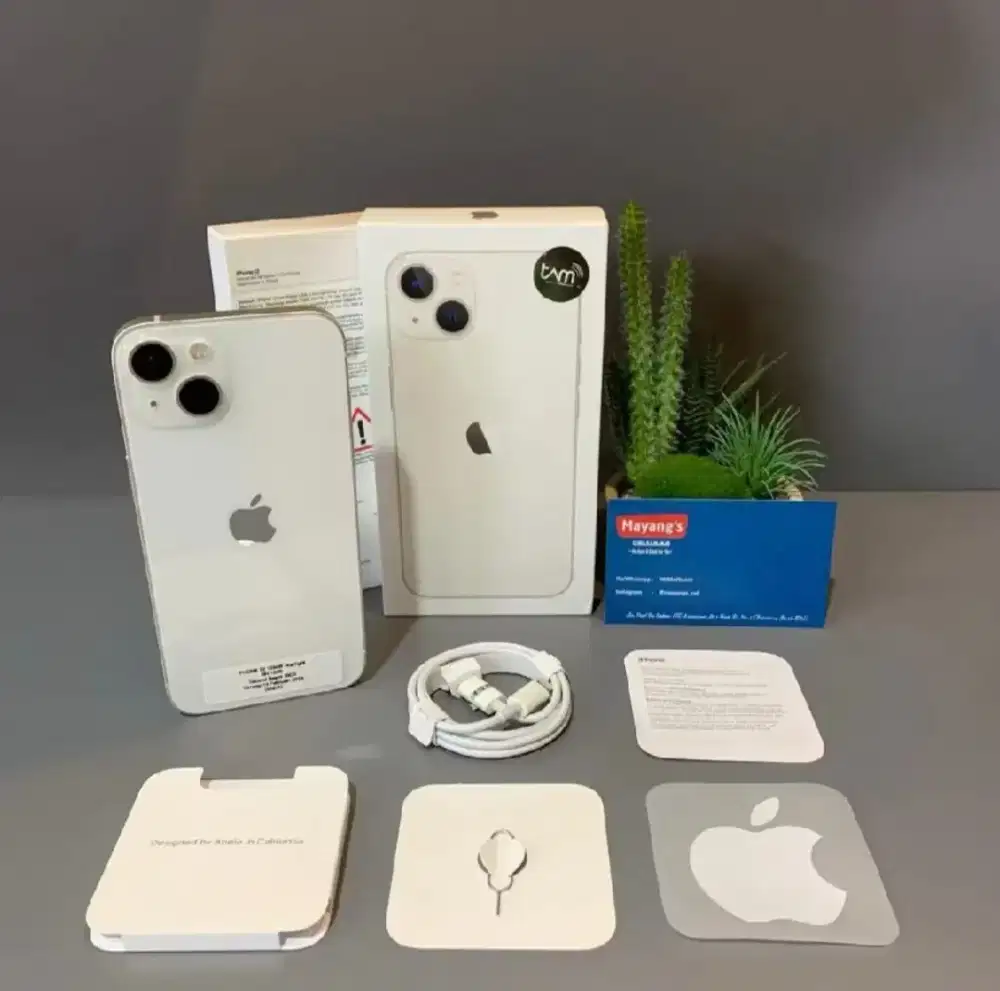 Jual iphone 13 yg baru warna putih masih segell
