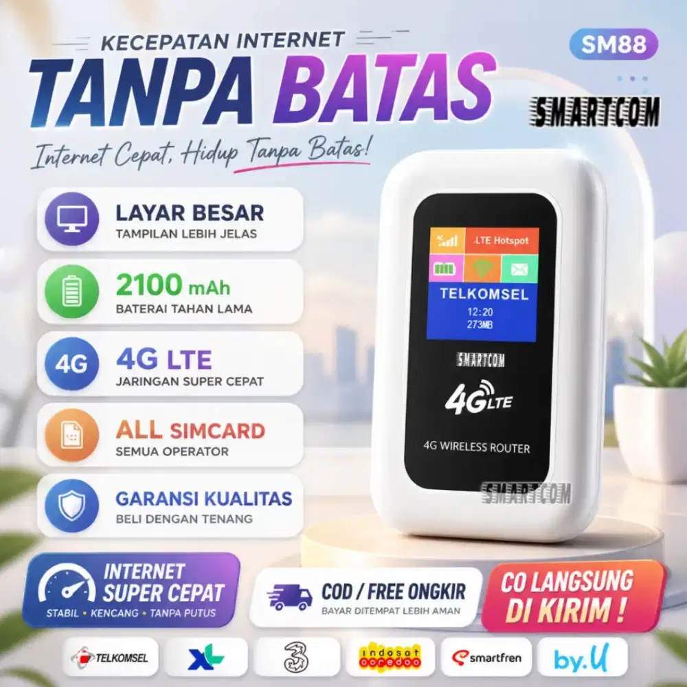 modem wifi smartcom SM88 baru non dus