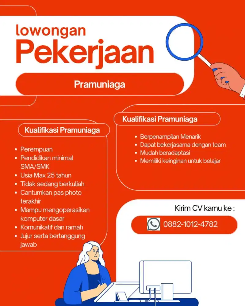 Lowongan pekerjaan khusus perempuan