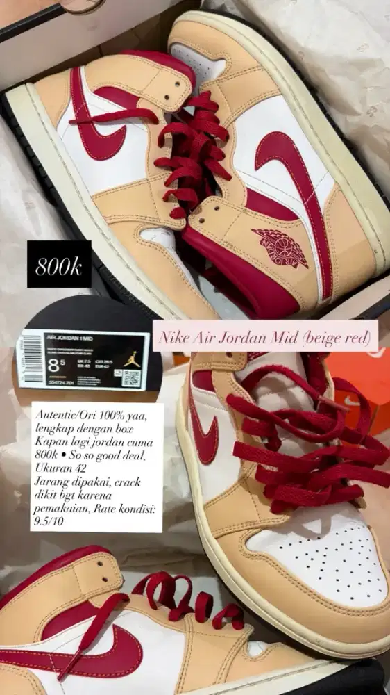 Jual sepatu second nike