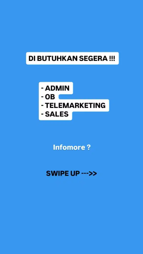 DI BUTUHKAN SEGERA ADMIN DLL