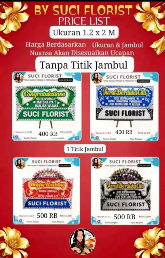 Karangan bunga Ucapan