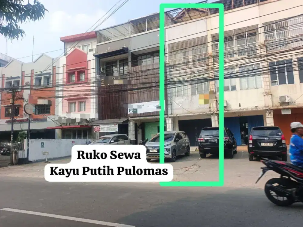 Disewakan Ruko 4 Lantai di Kayu Putih Pulomas Jakarta Timur