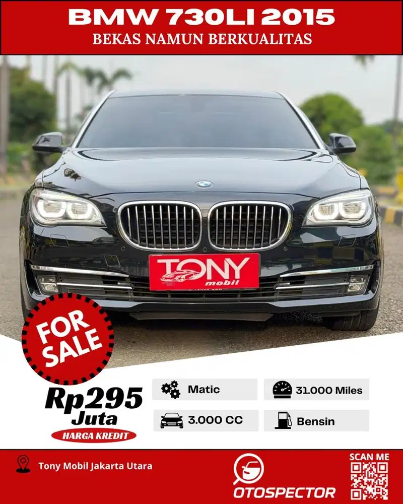 BMW 730LI 2015 Hitam